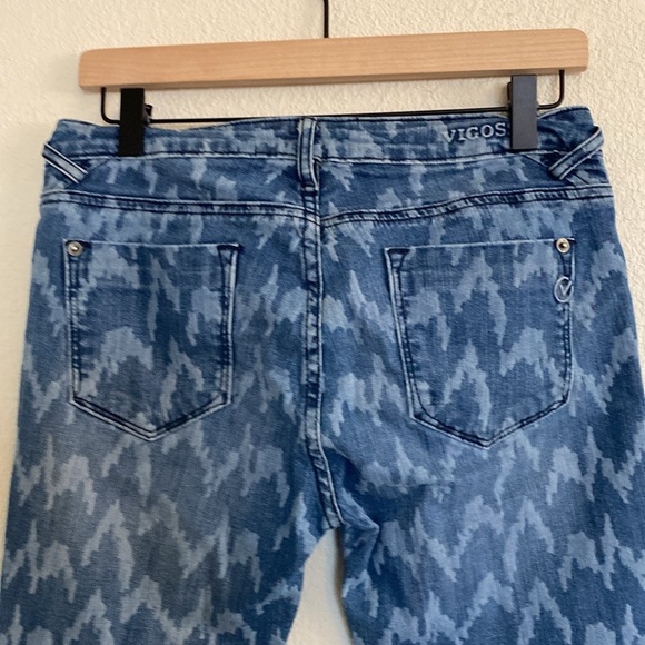 Vigoss Studio size 28 patterned jeans Aztec type style country chic - Picture 6 of 7